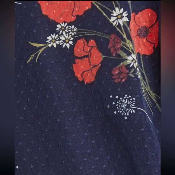 Joie Ottoline Floral-Print Embroidered Top Sz S - Picture 12 of 16